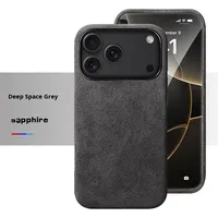 Luxe pour Apple pour iPhone 17 Pro Max étui pour Alcantara couverture complète magnétique antichoc téléphone étui de protection pour 17 Air