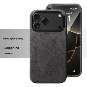 Lujo para <span class=keywords><strong>Apple</strong></span> para iPhone 17 Pro Max Funda para Alcantara Cobertura completa Funda protectora magnética a prueba de golpes para teléfono para 17 Air - Product Image 6