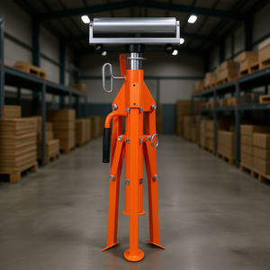 Soporte de Rueda Simple de Alta Resistencia, Capacidad de 2500 Libras, Altura Ajustable de 27.6-52 Pulgadas, Soporte de Rodillos Plegable para Manejo de Materiales - Product Image 2