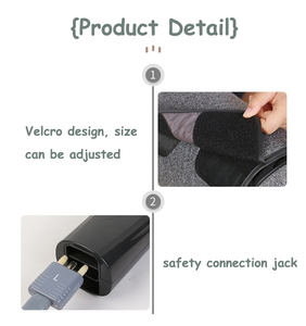 OEM <span class=keywords><strong>ODM</strong></span> rodilla calor aire compresión pie pantorrilla muslo pierna masajeador 25KPa-48KPa 6 modos 3 intensidades presoterapia apoyo - Product Image 4