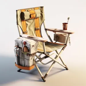 Легкое складное пляжное кресло большого размера с сумкой для переноски