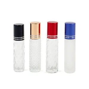 10Ml Clear Ronde Glazen Roll On Parfum Olie Fles Essentiële Olie Roll On Glazen Vloeibare Cosmetische Fles