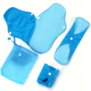 Üreticinin 6 adet kullanımlık biyobozunur kadınsı hijyen dönemi külot gömlekleri Menstrual sıhhi peçete pedleri kadınlar için - Product Image 1