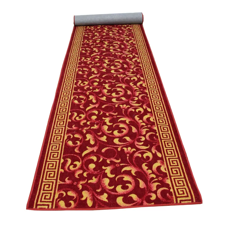 Red carpet used for hotel