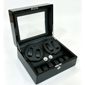 Caja Giratoria para Relojes de Madera con 2 Ranuras Giratorias + 6 Espacios de Almacenamiento para Relojes Mecánicos Automáticos - Product Image 6