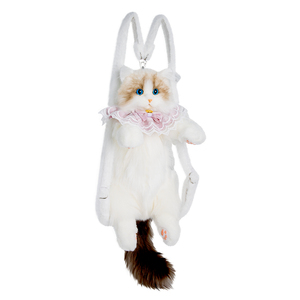 Dropshipping Gifts Simulation Ragdoll Cat Doll Plush Toy Small Doll Doll Girl Simulated cat Backpack