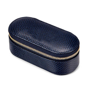 Sevimli kertenkele desen deri Oval şekil Mini seyahat kozmetik çantaları ayna ruj kılıfı tutucu - Product Image 4