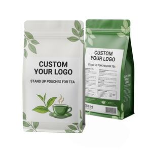 Bolsa de Fondo Plano de 340g para Té de Hierbas, con Logotipo Personalizable, Resistente a la Humedad, de Grado Alimenticio, con Acabado Mate, Envío Rápido para Té en Polvo - Product Image 1