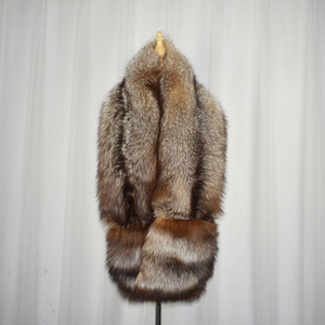 Étole en fourrure de renard MWFur, étole en fourrure de renard pour femmes et filles, mode d'hiver, grande étole en fourrure de renard pour femmes avec poches - Product Image 6