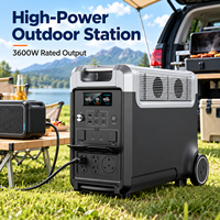 Générateur portable à grande capacité de stockage d'énergie solaire 3600W avec batterie LiFePO4 pour la maison, l'extérieur et les situations d'urgence OEM