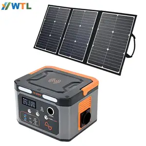 Wtl Solar Generatoren 300W 500W 1000W 1500W 2000W 3000W 5000W 10000W Ups Outdoor Batterij Draagbare Krachtcentrale Met Zonnepanelen