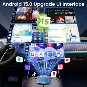 Car Video Tv Box Carplay Android 15.0 128gb 8g 4K 2160p Tbox ultra Pair Car Play Wireless Android Auto Ai Box for apple netflix - Product Image 3