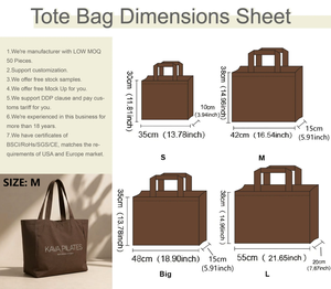 ถุงผ้าฝ้ายขนาดใหญ่ใช้ซ้ำได้สำหรับโยคะและพิลาทิส - Product Image 2