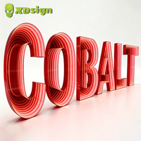 Lettres en acrylique 3D à LED personnalisées avec effet Abyssal Infini, étanches IPX7, multicolores, contrôlées par Bluetooth, pour publicité automobile