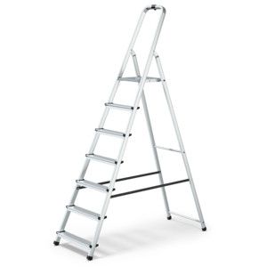 Scalamia ALL188 Modern Aluminum Customizable Straight Folding <b>Ladder</b> 12.5ft Extended Height 150kg Load Capacity Indoor Household - Product Image 4