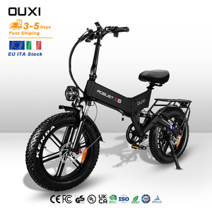 <span class=keywords><strong>Vélo</strong></span> de montagne <span class=keywords><strong>électrique</strong></span> pliable OUXI X8 à pneus larges, 20 pouces, 7 vitesses, 48V 15AH 250W, freins à disque hydrauliques italiens, Bicicletta Elettrica - Product Image 1
