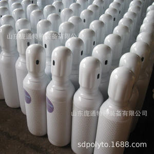 Cilindro de Oxígeno de Acero Blanco de 10L, Estándar ISO9809, Válvula G-12, Gas Industrial de Alta Pureza, Soporte de Terceros Disponible, ISO9809 - Product Image 1