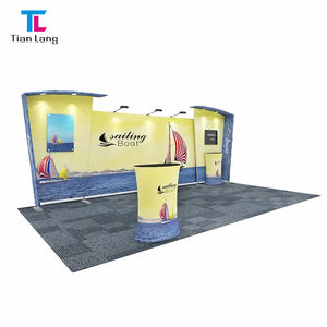 TianLang Portable Trade Show Banner Stand LED Wall Portable Publicidad Telón de fondo Tensión Tela Exhibiciones para eventos - Product Image 4