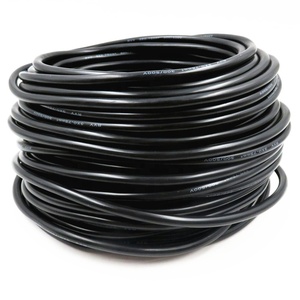 Câble d'extension électrique <span class=keywords><strong>de</strong></span> calibre 18, 3 conducteurs en cuivre avec mise à la <span class=keywords><strong>terre</strong></span>, câble <span class=keywords><strong>noir</strong></span> à 3 brins RVV pour l'éclairage LED - Product Image 1