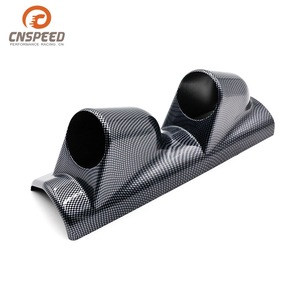 CNSPEED คาร์บอนไฟเบอร์ A-Pillar ฝั่งซ้าย 52 มม. ฝาครอบแผงหน้าปัดสำหรับติดตั้งบนแผงหน้าปัดรถยนต์ - Product Image 1