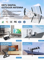 WC-236A Aluminium Außen-Yagi-HDTV-Digital-TV-Antenne UHF VHF Langstrecken-DVB-T2 ATSC 3.0 Unterstützung für Dach- und Mastmontage TV-Antenne
