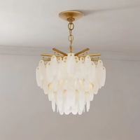 Luminaires en albâtre de luxe sur mesure, décoration suspendue pour salon, restaurant