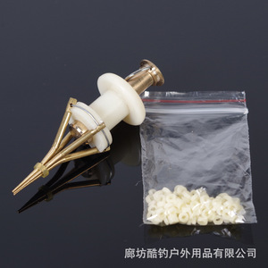 Kdhu Copper Bloodworm Clips Pure Copper Plastic Head Freshwater Fishing Carp Bottom Fishing Tackle - Product Image 4