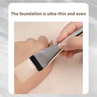Kuas Foundation datar ultratipis kuas rias kepala datar rias wajah mulus ajaib pemula untuk wajah