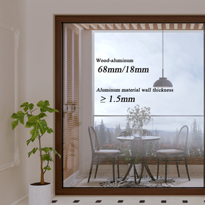 Fabricant de portes en bois plaqué aluminium en chêne blanc de qualité supérieure, conformes aux normes américaines, avec une performance d'étanchéité supérieure, <span class=keywords><strong>prix</strong></span> d'usine Huasin - Product Image 1