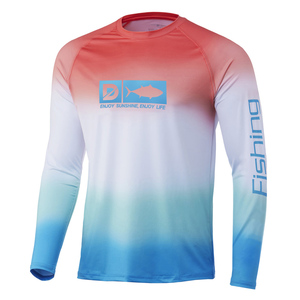 Custom Long Sleeve <span class=keywords><strong>Anti</strong></span> <span class=keywords><strong>UV</strong></span> Fishing <span class=keywords><strong>Shirt</strong></span> Quick Dry Long Sleeve Gradient Men's T-<span class=keywords><strong>Shirt</strong></span> Vêtements> Vêtements pour hommes> Men's T-shirts - Product Image 5