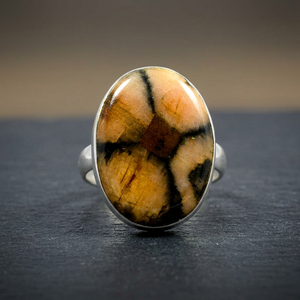 Wholesale Price Manufacturer Silver <b>Ring</b> Chiastolite Oval Cut Bezel Setting Handmade Custom Jewelry Solid 925 Sterling Silver - Product Image 2