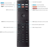 Control Remoto de Alta Calidad Sin Necesidad de Configuración XRT136 XRT122 XRT112 VR1 XRT270 XRS331, Reemplazo para Control Remoto de TV Vizio