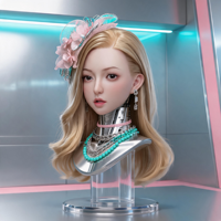Un Robot Humanoide Femenino con Respuesta Emocional Encantador Ofrece Compañía Interactiva Única para el Hogar y el Lugar de Trabajo