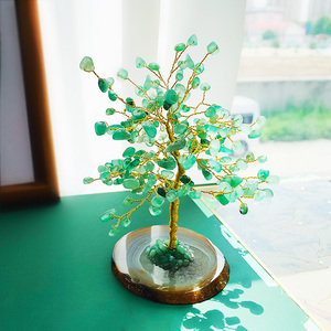 자수정 마노 원석 수정 생명나무 장식품 사무실 데스크탑 재물운 장식 창의적인 도매 - Product Image 5