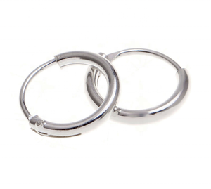 Su misura 925 sterling silver <span class=keywords><strong>cartilagine</strong></span> sleeper orecchino ad anello per le donne, gioielli 18k oro bianco orecchino, dainty gioielli per le donne - Product Image 5