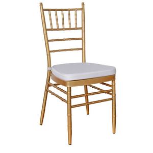 Venta al por Mayor <span class=keywords><strong>de</strong></span> <span class=keywords><strong>Sillas</strong></span> <span class=keywords><strong>Tiffany</strong></span> para Camping, Catering, Hotel, Hierro Blanco, Metal, Silla <span class=keywords><strong>de</strong></span> Comedor Moderna Chiavari con Cojín Suave - Product Image 1