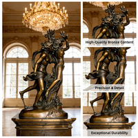 Statue en bronze grandeur nature d'Apollon et de Daphné, sculpture classique en métal coulé de haute qualité pour la décoration intérieure
