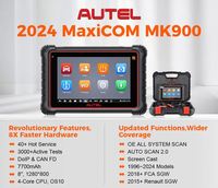 Escáner Autel MaxiCOM MK900, Escáner de Diagnóstico Universal para Automóviles OBD2, Prueba Activa 3K+, Diagnóstico Completo, 11 SO, FCA SGW