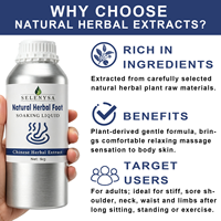 Liquide naturel pour bain de pieds aux herbes, solution de trempage aux extraits de plantes chinoises pour spa des pieds à domicile, soin de la peau, vente en gros