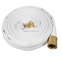 ASOE 8 Bar 50m kauçuk Nbr Lay düz yangın hortum tipi 2 çift ceket 65mm x 30m yangın söndürme ekipmanları hortum boru fiyat
