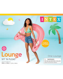 <span class=keywords><strong>INTEX</strong></span> 58859 SIT 'N Float 2 couleurs <span class=keywords><strong>gonflable</strong></span> PVC eau flottant tapis été <span class=keywords><strong>piscine</strong></span> flotteur chaise longue eau chaise avec porte-gobelets - Product Image 6