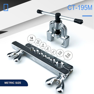 Élargisseur de tuyaux à 45 degrés en deux parties pour l'évasement des tuyaux en cuivre, aluminium, tubes en acier inoxydable souple, métrique/imperial, qualité bricolage CT-195 - Product Image 3