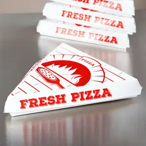 China Wholesale Cheap Kraft Cardboard Paper Pizza Wedge Packaging Triangle Single Pizza Slice Box