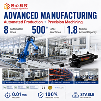 Jiangxin 100mm Çap 120mm Dış Çap 45mm Çubuk 405mm Stroklu Dayanıklı Çift Etkili CE Seviyeli Hidrolik Silindir 22MPa AWP için