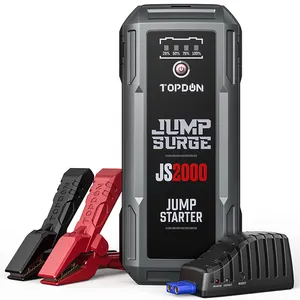 TOPDON JS2000 Engine Start Car Jump Starter Epower 4In14 In 1 Jump Start Diesel Truck Battery Kit Automotive 1700Amp 12 V