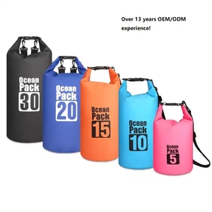Sac étanche en PVC 5L/10L/15L pour kayak, randonnée aquatique, avec bretelles réglables, léger, grand sac sec pour rivière, natation et plongée - Product Image 4
