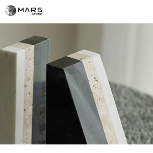 <span class=keywords><strong>Pierre</strong></span> <span class=keywords><strong>de</strong></span> marbre naturel moderne <span class=keywords><strong>de</strong></span> style nordique pour salon journaux magazines support salle d'étude serre-livres <span class=keywords><strong>de</strong></span> bureau - Product Image 5