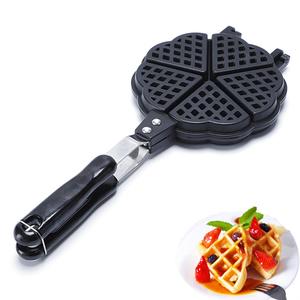 Estufa Waffle Maker Pan sándwich pan fiesta comida fabricante portátil DIY <span class=keywords><strong>para</strong></span> aperitivos desayuno Waffle pan hacer - Product Image 3