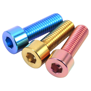 M6 perno de titanio Gr2 M8X20 25Mm perno de cabeza <span class=keywords><strong>Allen</strong></span> de titanio para tornillos de bicicleta Bmx <span class=keywords><strong>tornillo</strong></span> de titanio M3 de bicicleta - Product Image 4