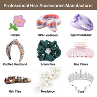 Barrette à cheveux en perles mélangées avec nœud pour bébé fille et femme